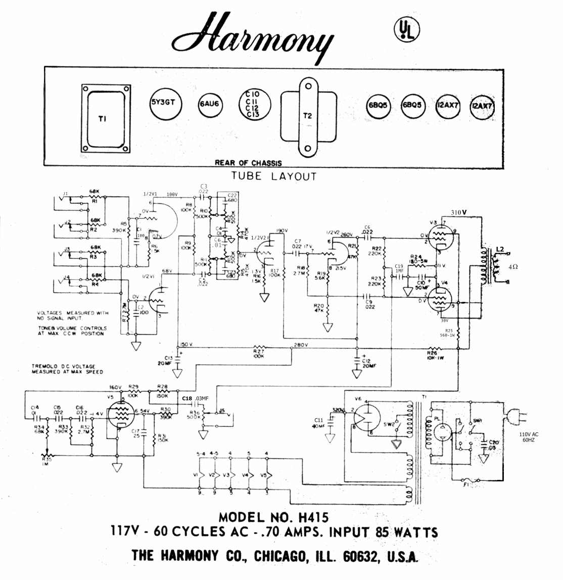 Harmony Electric Guitar Wiring Diagram from harmony.demont.net