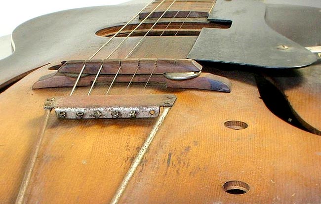 Harmony guitars internal views