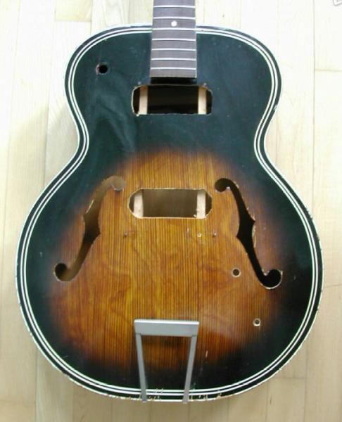 Harmony guitars internal views