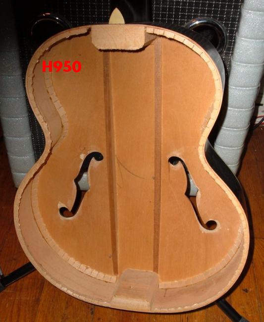 Harmony guitars internal views