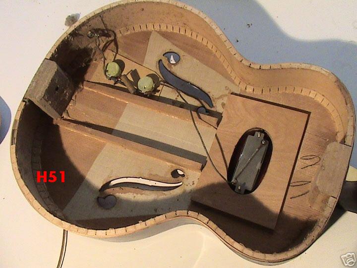 Harmony guitars internal views